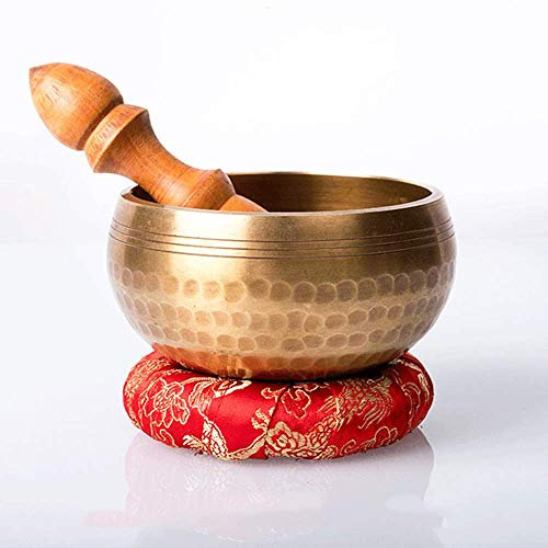 SXZHSM Bol Chantant Tibetain Puissant,Bol Tibétain Livre,Bol Chantant Tibetain Ensemble,Bol Chantant Artisanal
