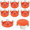 Capuchon de Bobine,Tianher 8 Pièces Capuchon de Bobine Rechange Capuchons Couvercle Remplacement Avec 8 Pièce Ressort pour Tondeuse à Gazon Black-Decker Rc-100-P Bobine de Coupe Afs.
