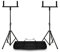Vonyx Adjustable PA Speaker Stands Pair with Dual Tripod Stand Brackets and Carry Bag, Speaker Tripod Stand Kit, DJ Stands for Mobile DJs and Live Performances