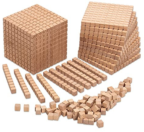 Betzold - Zehnersystemsatz aus Buche - Mathematik Grundschule Rechnen Zahlenraum 100