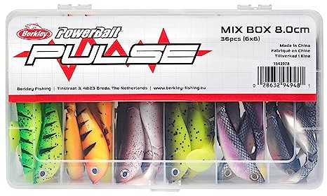 Berkley Pulse Shad Gummifisch-Set – Set aus weichen Paddelschwanz-Ködern für Hecht, Barsch, Köder für Zander, Forellenköder