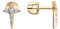 Ohrstecker 925 Sterling Silver Silber vergoldet Rosegoldoptik Zirkon Markenschmuck Sokolov bei Secretforyou