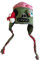 ShapeW Gruselige Zombie Augen Kopfbedeckung Hut Wollmütze Strickmütze Unisex Herren Damen Beanie Winter für Halloween Xmas Neujahr Kostüme, Siehe Abbildung, One size