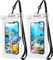 ProCase 2 Stück Schwimmend Wasserdicht Handyhülle,Unterwasser Hülle IPX8 Waterproof Handytasche für 7 iPhone 16 15 14 13 Pro Max/Samsung Galaxy S24 S23 Ultra S22 A54 Weiteren bis 7 Zoll -Klar
