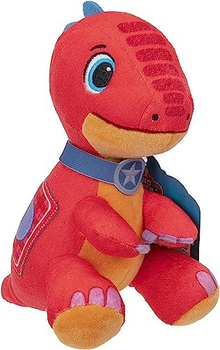 Giochi Preziosi Dino Ranch Plüschtier Dinosaurier Blitz, weicher Plüsch, ca. 15 cm hoch, wie im Cartoon, für Kinder ab 3 Jahren, DNA06100, Mehrfarbig