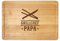 Grillbrett mit Gravur, Holz Schneidebrett für Papa, Brotzeitbrett mit Grillchef Motiv, Vatertagsgeschenk, Geschenke für Männer zum Grillen, Grillzubehör für Väter, Grill Holzbrett mit Saftrille