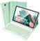 SOPPY Keyboard Case for Samsung Galaxy Tab A8 Tablet Case 10.5 inch, UK Layout, Built-in S Pen Holder, Slim Cover with Detachable Keyboard for Samsung Tab A8 10.5 2021 (SM-X200/ X205 /X207),Green