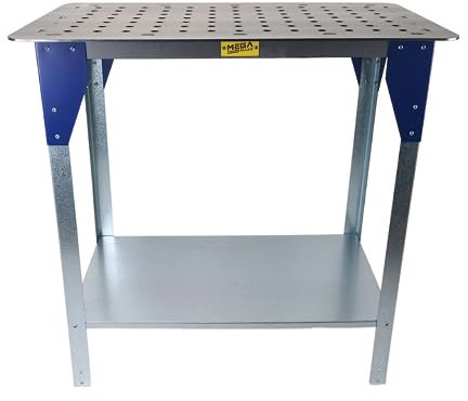 MegaMaxx Steel Tig Welding Table with Bolt Down with 91 Holes for Jigs, Workshop, Garage, Shed, Factory, Workspace - 5mm Thick Durable, Welder, Trolley, Mig, Bench, Work, Metal, Tools, Workbench