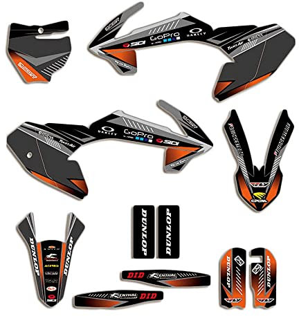 ENARUI Adesivi Grafiche Compatibili con KTM 65 SX SX65 2016 2017 2018 2019 2020 e Numero Gratuito Personalizzato