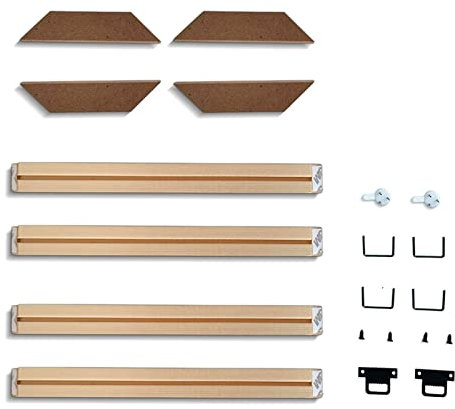 hifrom Holzrahmen Leinwand Keilrahmen Holzstreifen Kits Posterrahmen Holz Bilderleiste Holzkeilrahmen Gemälde Holzbilderrahmen für Ölgemälde Kunst, DIY-Wand-Bilderrahmen, Home Decor