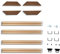 hifrom Holzrahmen Leinwand Keilrahmen Holzstreifen Kits Posterrahmen Holz Bilderleiste Holzkeilrahmen Gemälde Holzbilderrahmen für Ölgemälde Kunst, DIY-Wand-Bilderrahmen, Home Decor