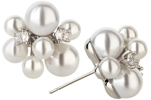 Perlenohrringe Braut - Perlen Ohrringe für Hochzeit - Brautohrringe - Ohrschmuck - Schmuck - Geschenk Weihnachten Geburtstag