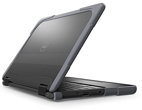 YZBYFON - Funda para Dell Chromebook 3110/3100 (Clamshell/2 en 1) de 11.6 pulgadas para estudiantes K-12, profesores y aulas, resistente y resistente a los golpes, cubierta dura protectora (gris)