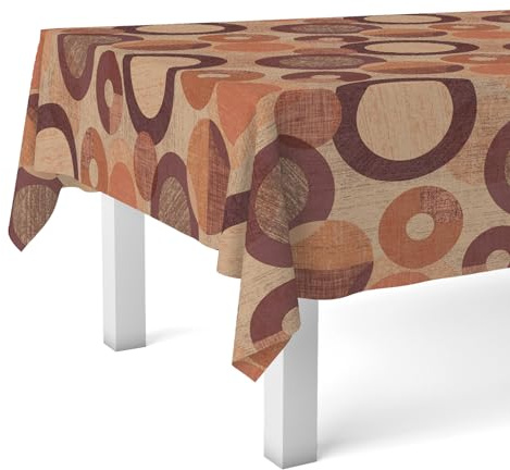 Martina Home Wachstuchtischdecke Tambre, 140 x 140 cm, Orange