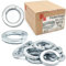 Lun Fix Federringe M10 DIN 127 1 Kg (ca. 430 stk.) verzinkter Stahl Spiralförmige Federring form B Federscheiben für Schrauben Gewindestange Federsicherungsscheiben mit rechteckigem querschnitt