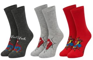 ONOMATO! Spider-Man Jungen Kinder Socken 3 Paar