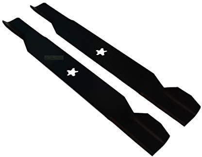Lot de 2 lames de tondeuse à gazon 46 cm compatibles avec les tondeuses autoportées Husqvarna LT-112, LT-130, LTH-130