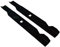 Lot de 2 lames de tondeuse à gazon 46 cm compatibles avec les tondeuses autoportées Husqvarna LT-112, LT-130, LTH-130