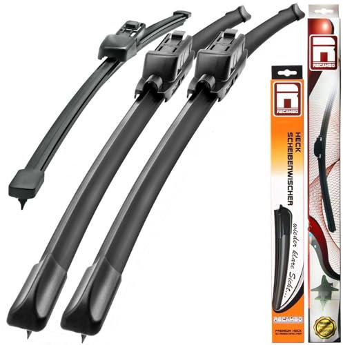 Recambo SCHEIBENWISCHER VORNE + HINTEN kompatibel für VW POLO VI | Typ 2G | ab BJ 2017> (3er Set 650mm / 450mm / 275mm)