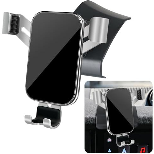 musttrue Support de téléphone de Voiture pour Porsche Cayenne 2024 2025 SUV Coupé Hybride Rechargeable Accessoires d'intérieur de Voiture Meilleur Support de téléphone Portable Support de Chargement