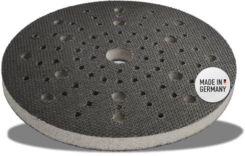 DFS Softauflage 150mm 80-Loch kompatibel mit Bosch Multihole, aus Schaum (weich) zum Schleifen von Rundungen, Soft Pad für Schleifteller, Polierteller, Schleifpapier