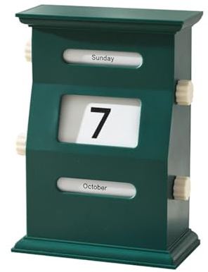 Hoepavy Calendar 2024/25,Calendar,Desk Calendar 2025,Desk Calendar,Perpetual Calendars,Manual Knob Page Turner Perpetual Calendar,Study Desktop Calendar,For Home Accessories,Holiday Gifts