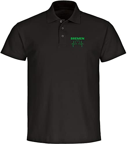 multifanshop Poloshirt - Bremen - Herzschlag
