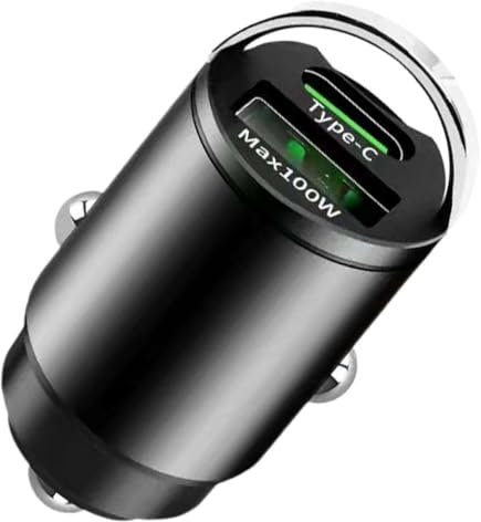 100W Car Charger USB C-[PD&QC 3.0]Cigarette Lighter USB Charger Car Adapter 12V USBC Socket Fast Charging for i-Phone 16,15 Pro Max14,Sam-sung S23,Quick Charge Protocols & Intelligent Charge Feature