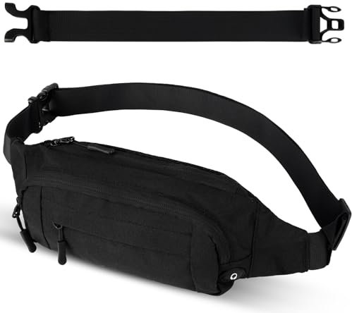 NZZVNZ Bauchtasche Damen/Herren, wasserdichte Bauchtasche, Fanny Pack, Sport Bum Hip Bag, Wasserdicht Hüfttaschen mit Verlängerungsgurt für Outdoor Reise Running Wandern Hundetraining