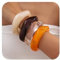 Houxq Acryl-Armreif, Armbänder für Frauen, unregelmäßiger Punk, Acrylharz, geometrische Manschette, breites Armband, modisch, dickes Acetat, Statement-Armreif, Schmuck-Set, Einheitsgröße, Harz, Kein