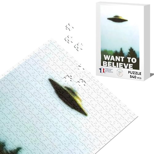 Klassisches Puzzle 540 Teile I Want to Believe Alien UFO-Aliens