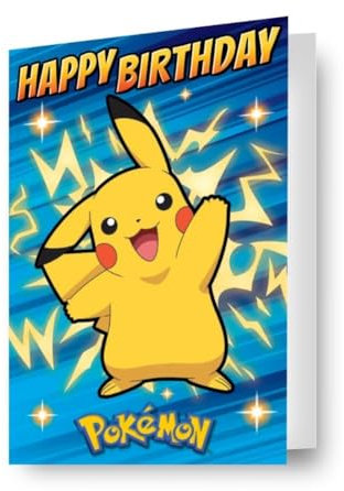 Danilo Promotions LTD Carte d'anniversaire Pokémon effet 3D lenticulaire Une carte fantastique pour toutes les occasions
