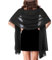 Jeffdad Stola Damen, Leichter Weicher Schal Sheer Schal Stola für Abendkleider, Chiffon Sommer Schal Organza Stole Festliche Stola für Abendkleid Brautkleid Hochzeit Alltag(Schwarz)
