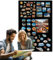 Anwicar Magnettafel - Magnetische Pinnwand 80x50 cm aus Stahl - ideal für Magnete und Notizen - magnetisches Whiteboard - beschreibbare Tafel - inkl. Montageset - Schwarz