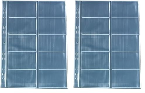 Herlitz 5894209 Visitenkartenhülle A4 mit 10 Fächern, glasklar, 10 Stück (Packung mit 2)