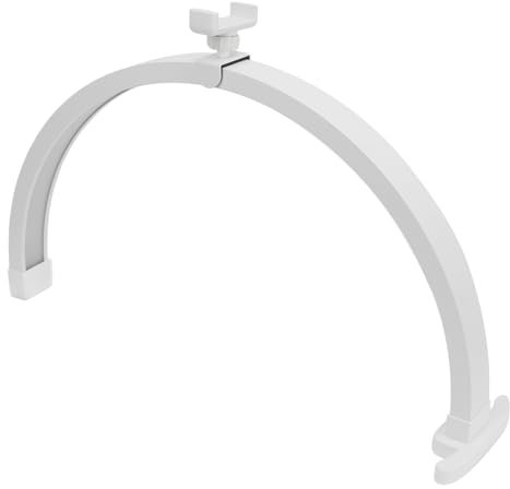Greensen Half Moon Nail Desk Lampe mit Touchknopf für Schönheit Nagel Wimpern Salons 3200 Bis 5600K Füllen Sie Licht für Präzise Instrumente Beleuchtung Beauty Techs Abs Aluminiumlegierung