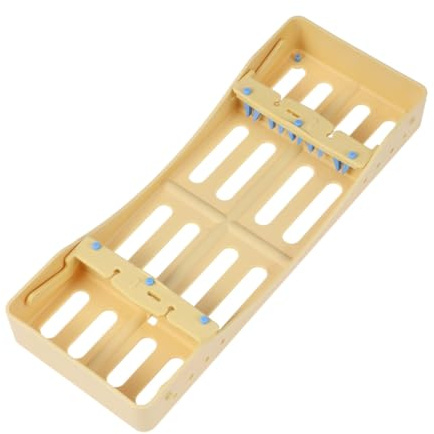 FOMIYES Sterilisationsbox Kunststoff Abs Sterilising Tray Faltbar Für Instrumente Hygienische Aufbewahrungshilfe Gelb Langlebig Und Leicht Zu Reinigen