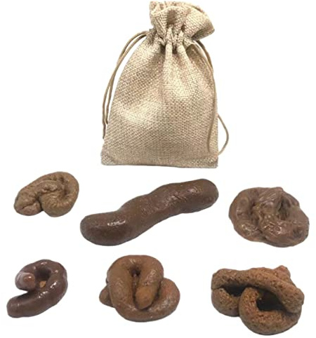 FUNNETOYU 6 Stück Teiliges Set Realistische Fake Kackhaufen für Halloween Lustiger Streich für und Tragbare für Partys und Aprilscherze