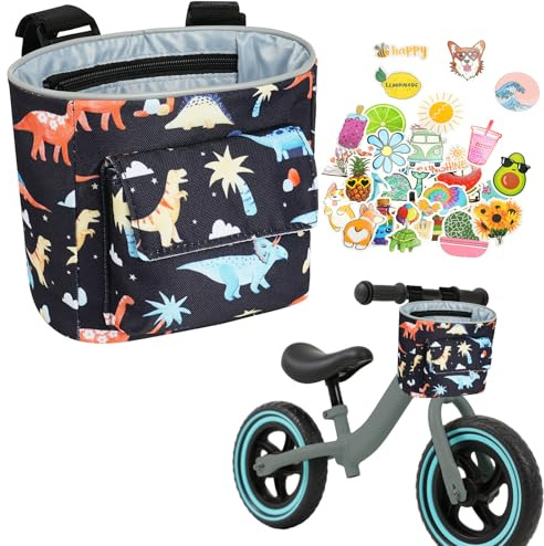 flintronic Lenkertasche und Fahrradkorb für Kinder, Vorne Montierbare Fahrradtasche, Kinder Lenkertasche, Fahrradkorb Kinder Vorne Fahrradkorb Kinder, für Kinderfahrrad, Laufrad