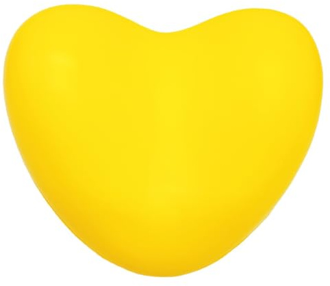 TOYANDONA Nackenkissen für Badewanne Spa Nackenstützkissen Gelbes Herzförmiges Anti Arm Massagekissen Polyurethan PU Schaum Ergonomisches Kurvendesign Stützkissen zur Schmerzlinderung