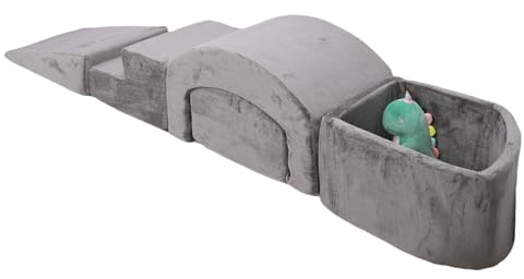 Riuulity Square and Cotton Block Set for Climbing Toys for Toddlers Indoor - Secure Connection with Fastening Straps - for Vacuum Compressed Delivery in Children's Room