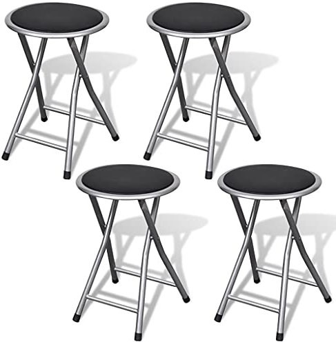 vidaXL 4X Klapphocker Hocker Kunstleder Faltstuhl Stuhlset faltbar