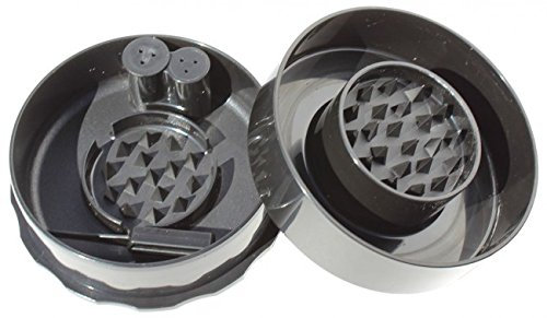 Grindervac – Vakuumversiegelter Behälter und Mühle, schwarz