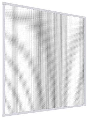 Windhager 23590 Mosquito Stop 23590-Mosquitera con Marco de Aluminio para Ventanas, se Puede acortar Individualmente, 120 x 150 cm, Color Blanco