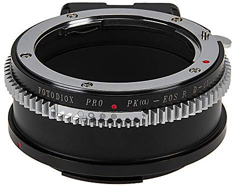 Fotodiox Pro Lens Mount Adapter Compatible with Pentax K AF (KAF) Lenses to Canon RF-Mount