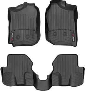 Passgenaue Fußmatten gummimatten passend für: Suzuki Jimny, 3.Gen 1998-18|Schwarz|1. und 2. Reihe Weathertech FloorLiner