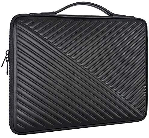 MCHENG - Custodia impermeabile per PC portatile da 15-15,6 pollici, con manici per il trasporto per Microsoft Surface Book / 15,6 Fujitsu LIFEBOOK A512 NG/Acer/Dell, colore: Nero