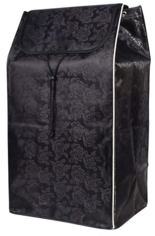 Einkaufstasche Einkaufstrolley Ersatztasche mit Seitentaschen 72L Ersatztasche für Trolley (Black)
