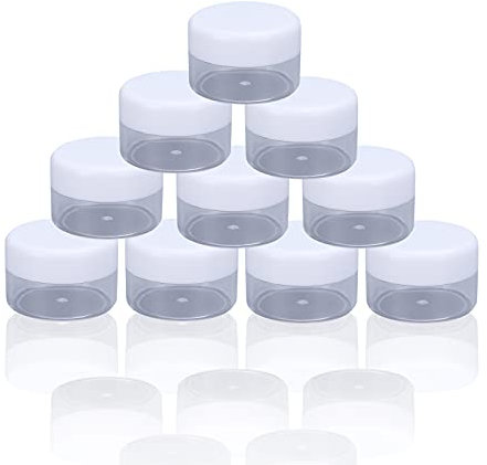 Lot de 100 petits échantillons vides de 5 ml avec couvercle