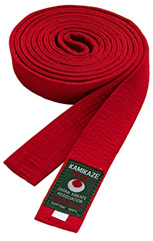 Kamikaze Cinturón Unicolor para Karate 100% Algodón Ancho 4 cm